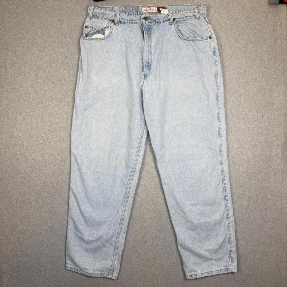 Vintage Levi's Y2K Men's 40x30 Light Wash Loose Fit Ankle Length Jeans Signature